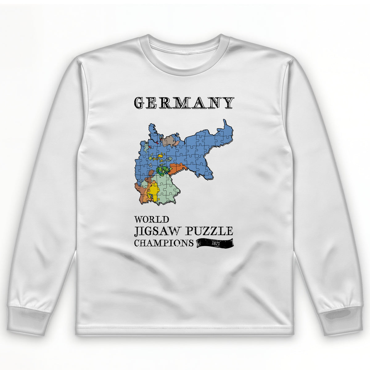 Germany Jigsaw Champion Long Sleeve T-Shirt
