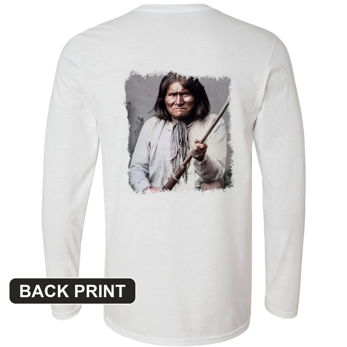 Geronimo Back Print Long Sleeve T-Shirt