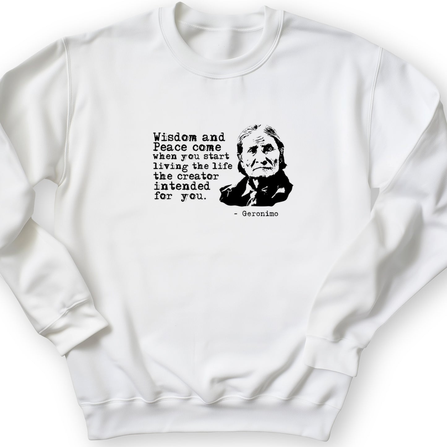 Geronimo Wisdom And Peace Crewneck