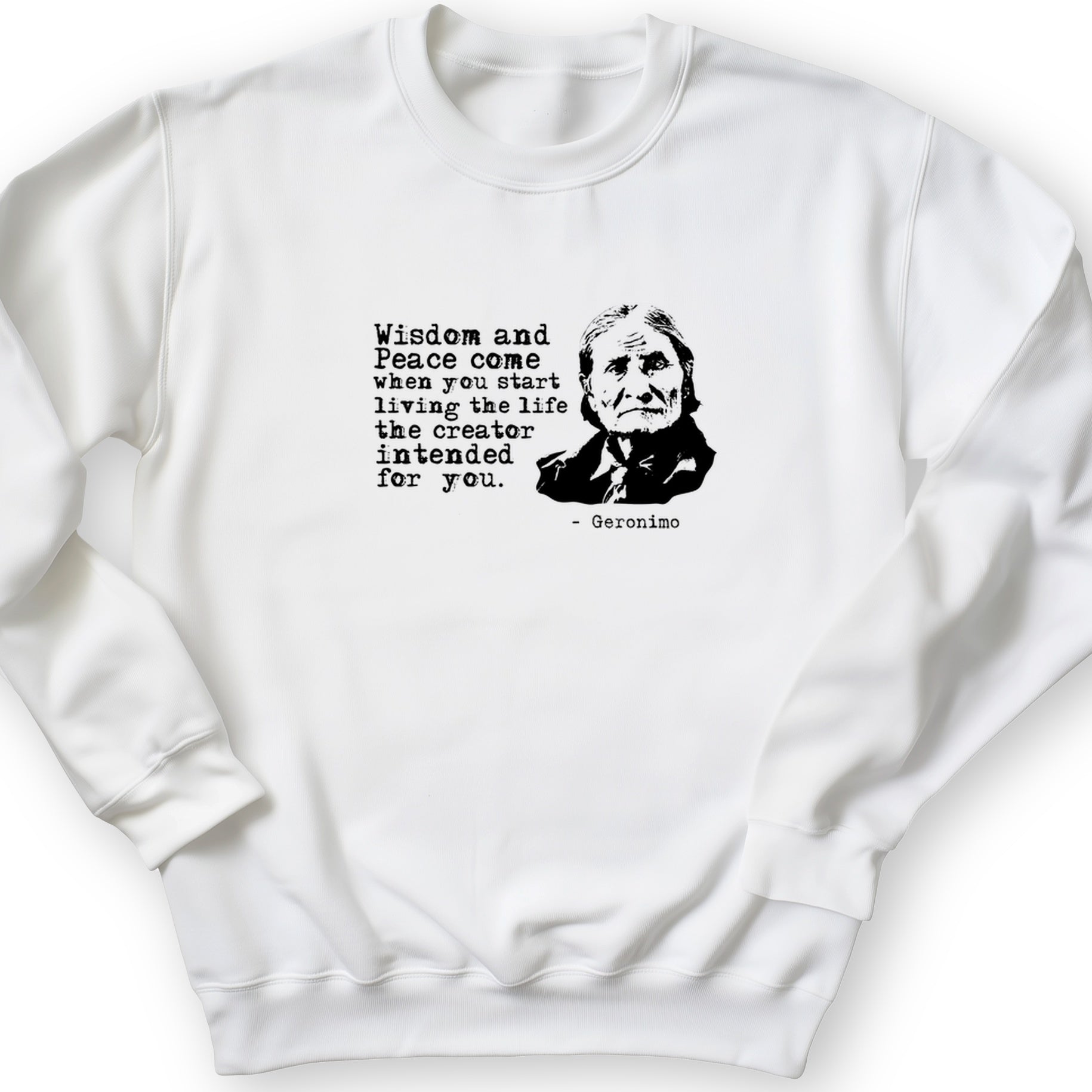 Geronimo Wisdom And Peace Crewneck