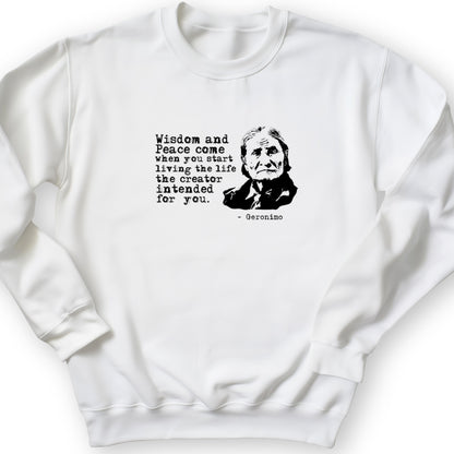 Geronimo Wisdom And Peace Crewneck