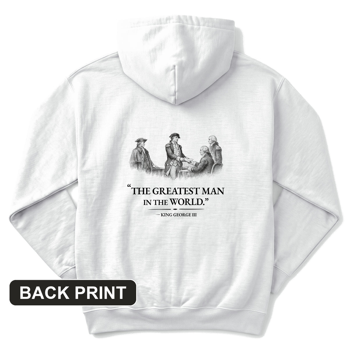 Greatest Man Back Print Hoodie