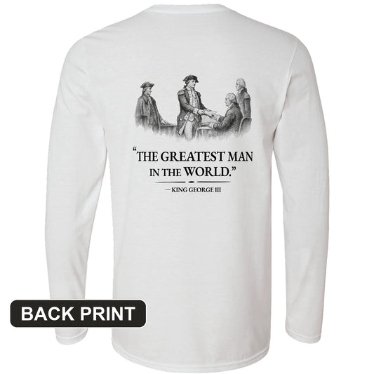 Greatest Man Back Print Long Sleeve T-Shirt