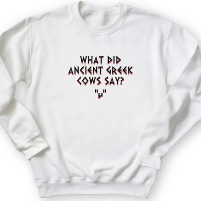 Greek Cows Crewneck