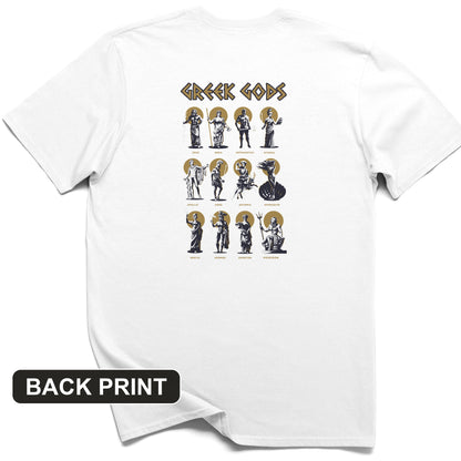 Greek Gods Back Print T-Shirt