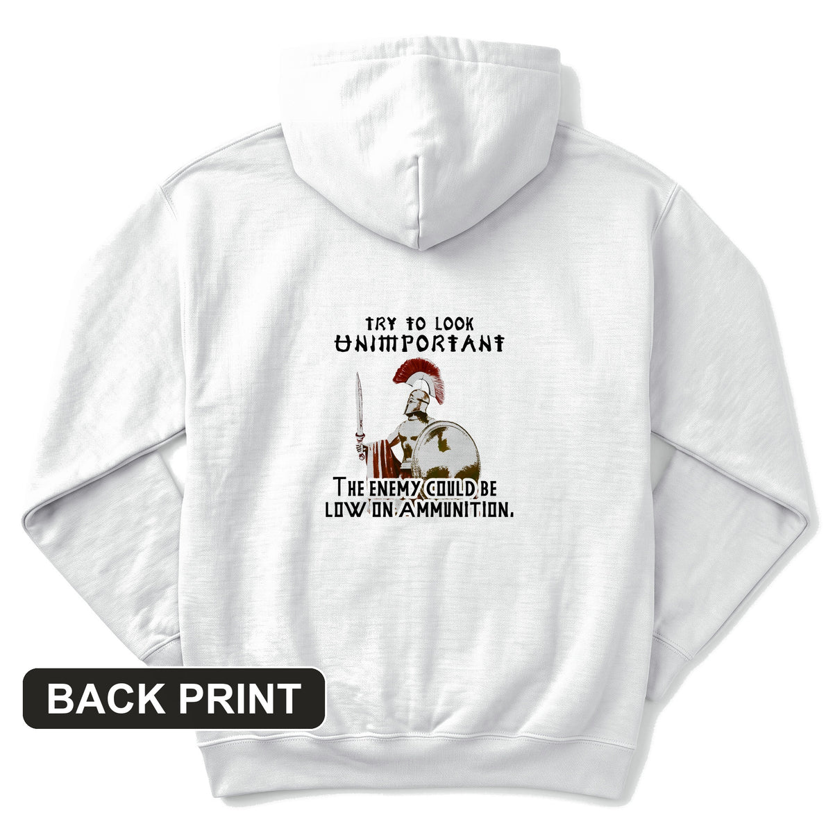 Greek Logic Back Print Hoodie
