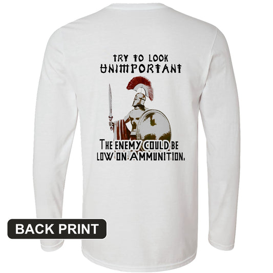 Greek Logic Back Print Long Sleeve T-Shirt