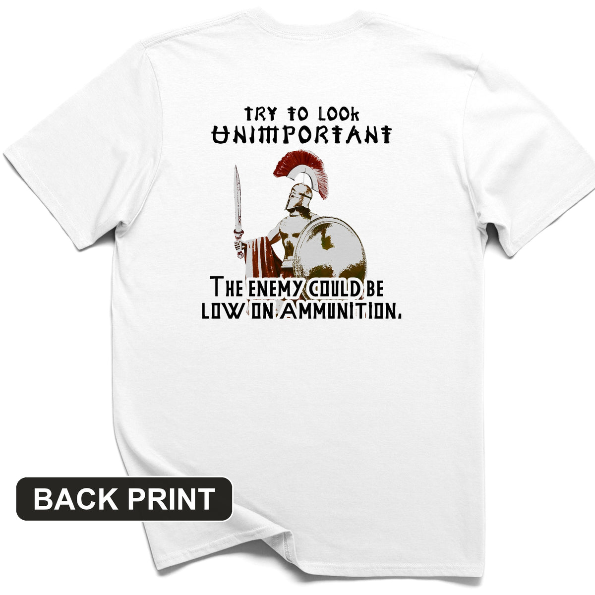 Greek Logic Back Print T-Shirt