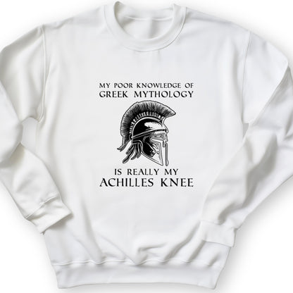 Greek Mythology Achilles Knee Crewneck