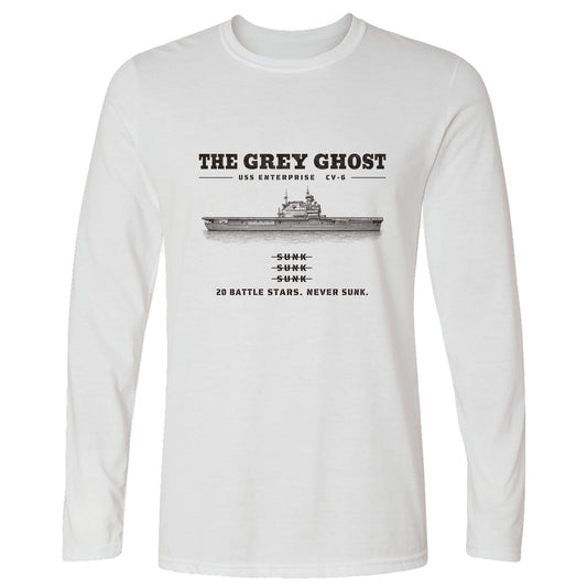 Grey Ghost Long Sleeve T-Shirt
