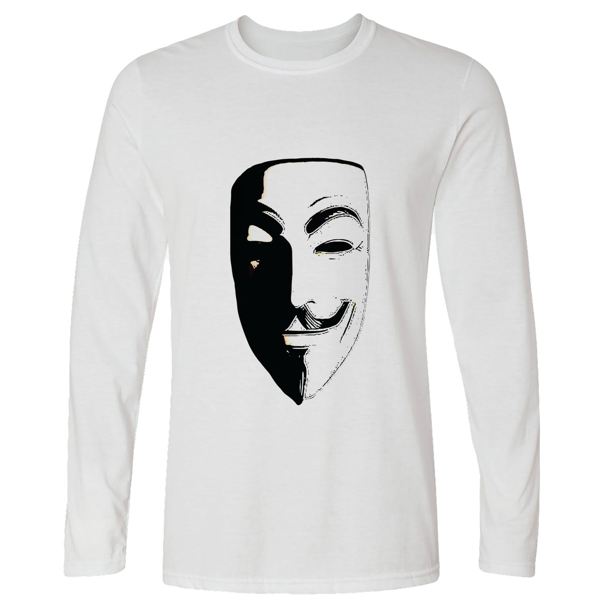 Guy Fawkes Mask Long Sleeve T-Shirt
