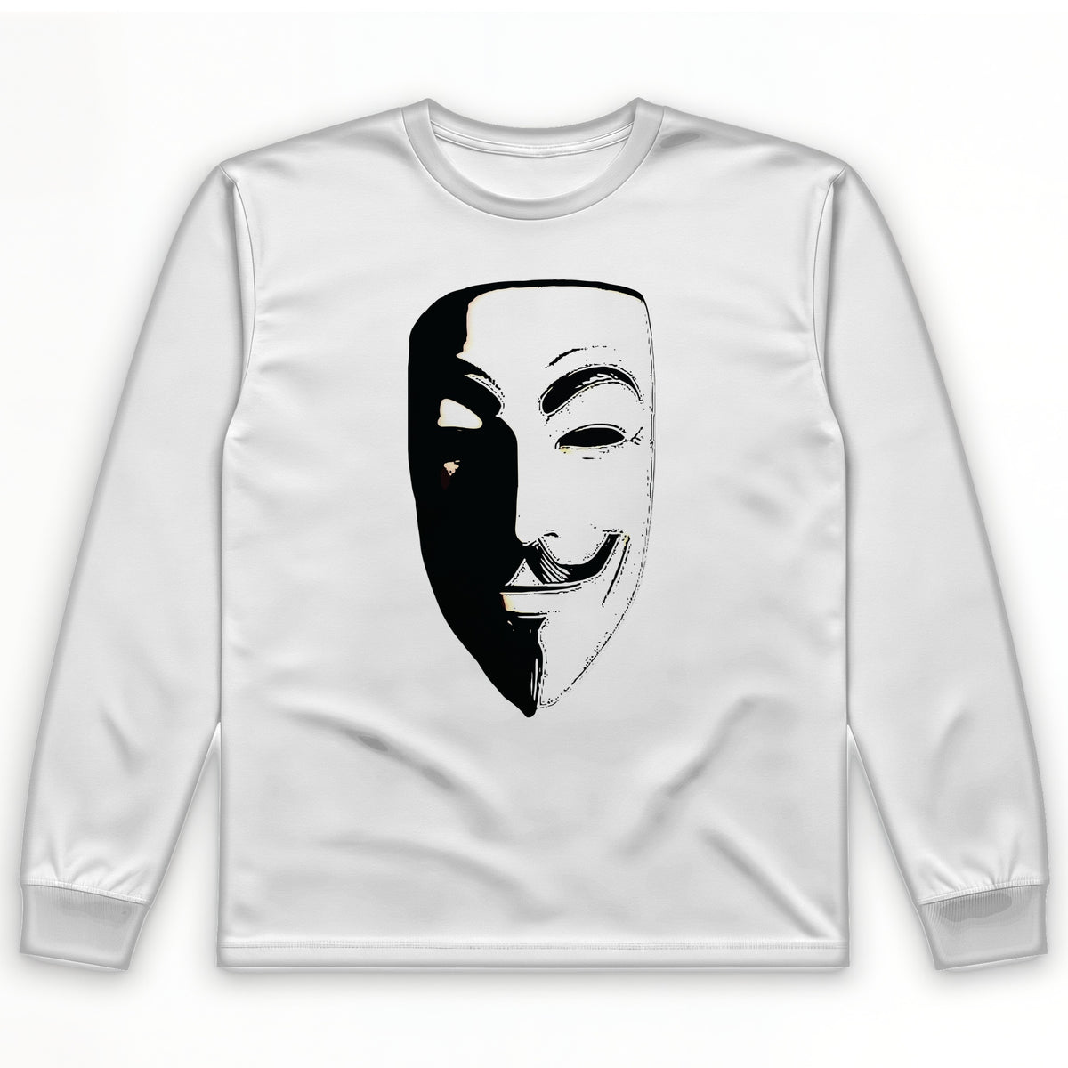 Guy Fawkes Mask Long Sleeve T-Shirt