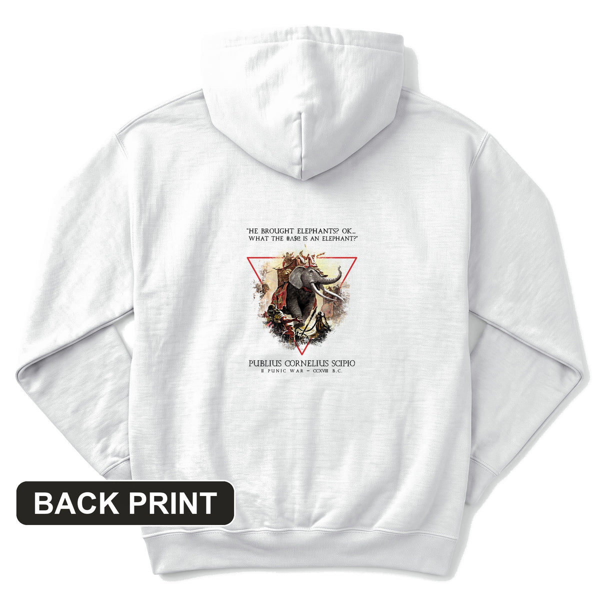 Hannibal Elephants Back Print Hoodie