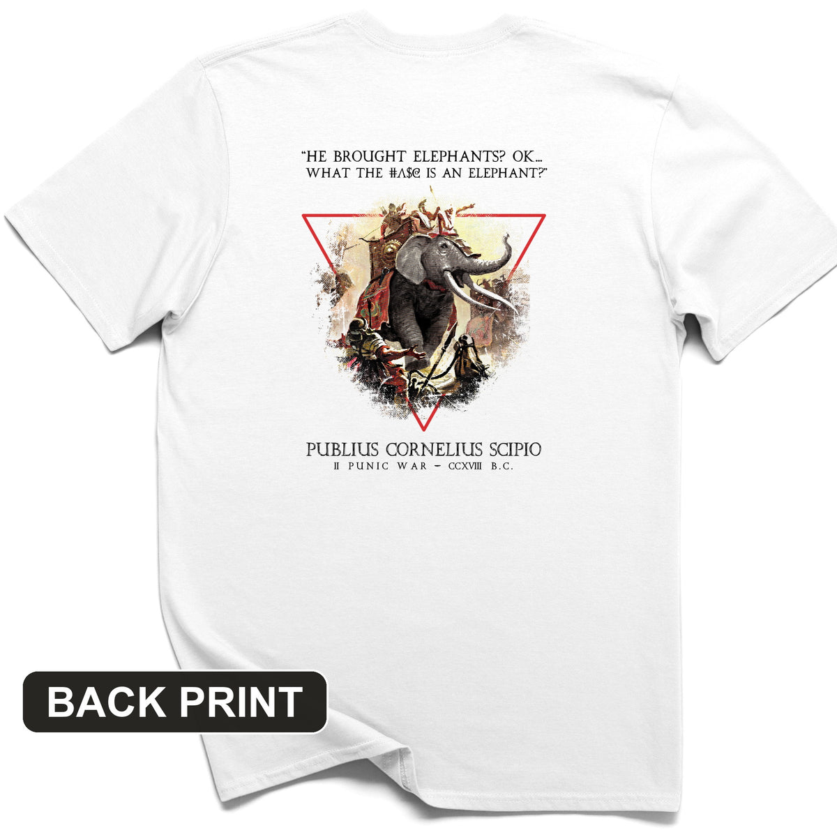 Hannibal Elephants Back Print T-Shirt