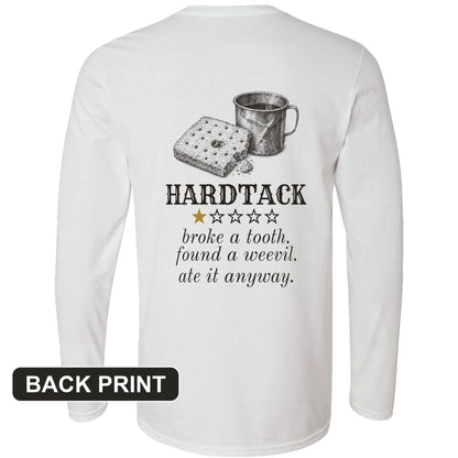 Hardtack One Star Review Back Print Long Sleeve T-Shirt