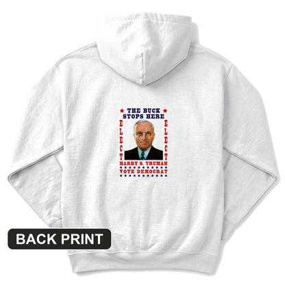Harry Truman Back Print Hoodie