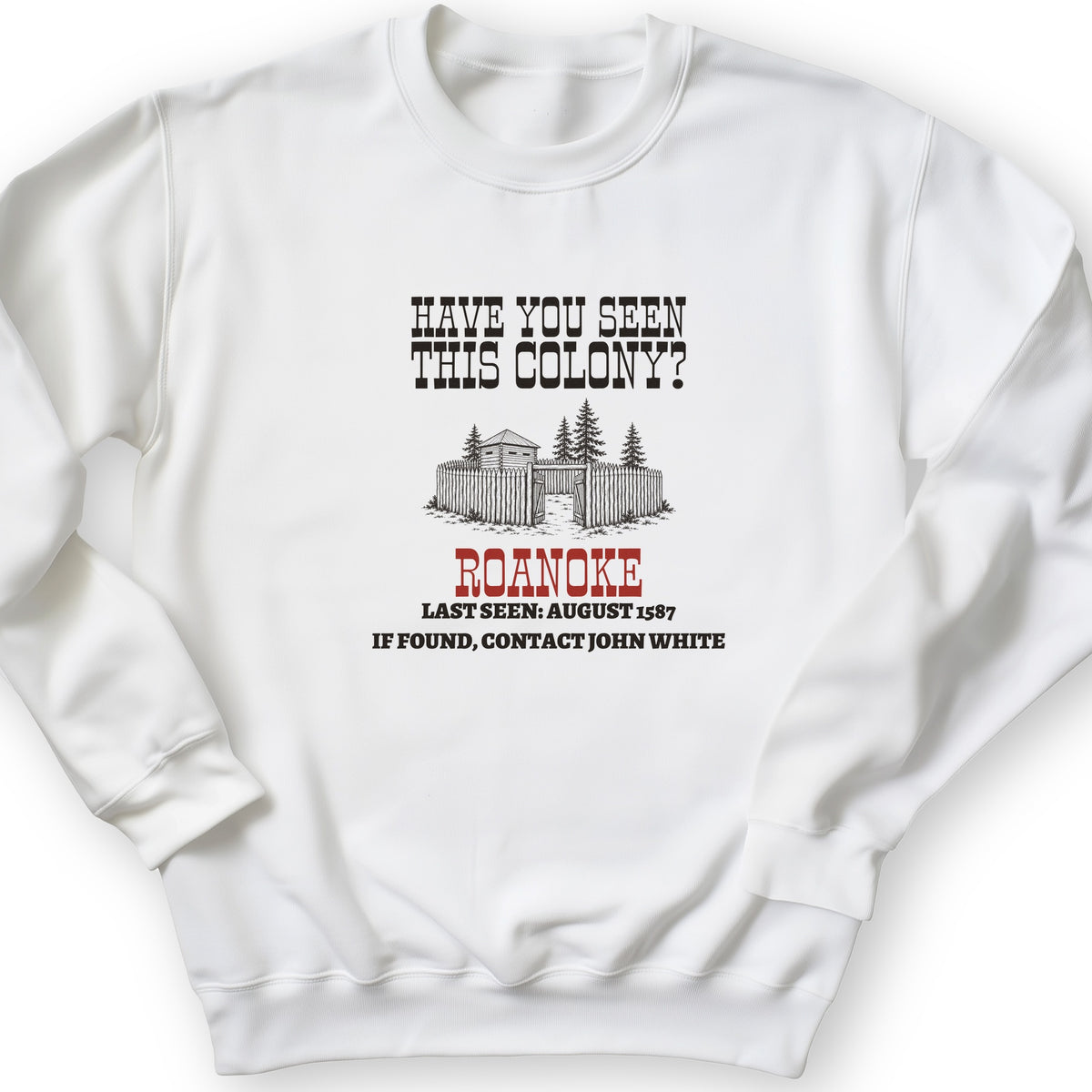Have You Seen This Colony Roanoke Crewneck