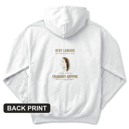 Hedy Lamarr Back Print Hoodie