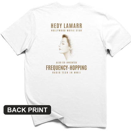 Hedy Lamarr Back Print T-Shirt