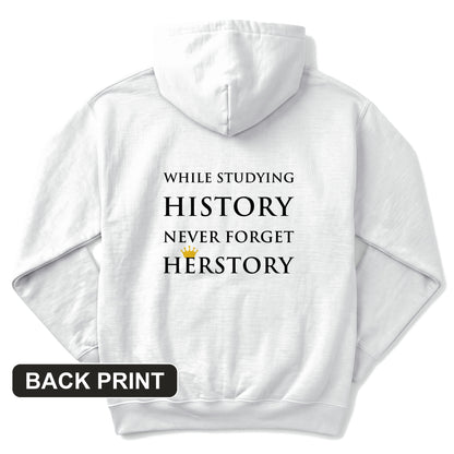 Herstory Back Print Hoodie