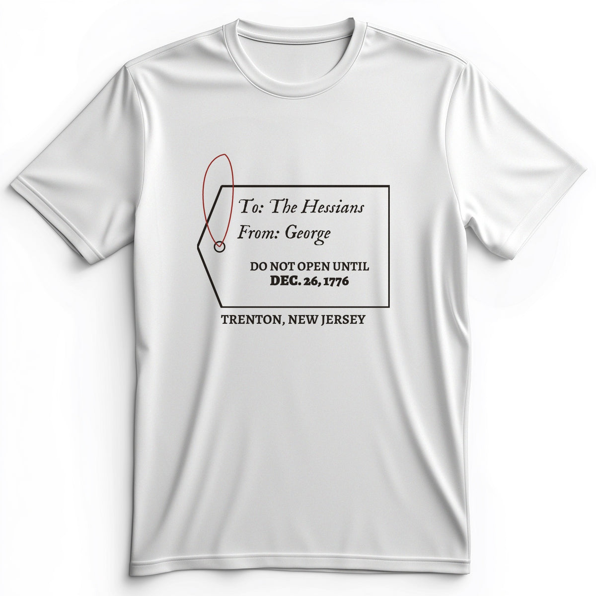 Hessians Gift Tag Trenton 1776 Premium Tee
