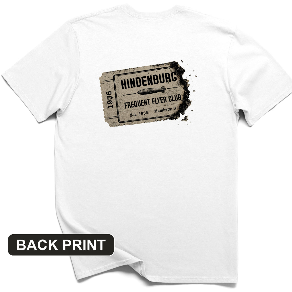 Hindenburg Back Print T-Shirt
