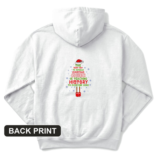 History Cheer Back Print Hoodie