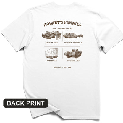 Hobart's Funnies Back Print T-Shirt