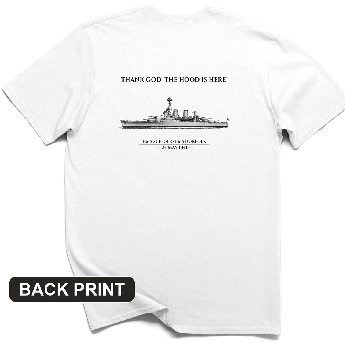 Hood Back Print T-Shirt