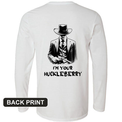 Huckleberry Back Print Long Sleeve T-Shirt
