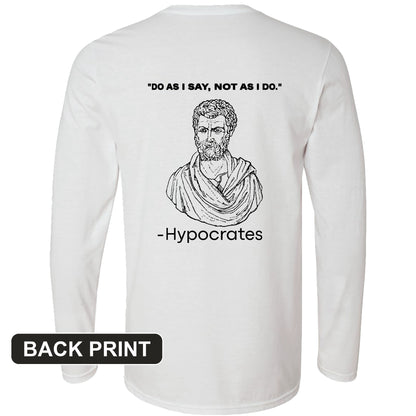 Hypocrates Back Print Long Sleeve T-Shirt
