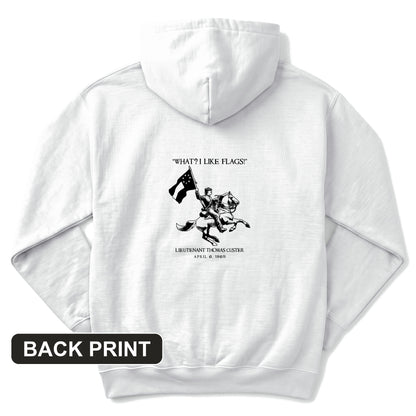I Like Flags Back Print Hoodie