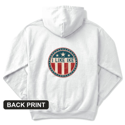 I Like Ike Back Print Hoodie