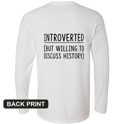 Introverted Back Print Long Sleeve T-Shirt