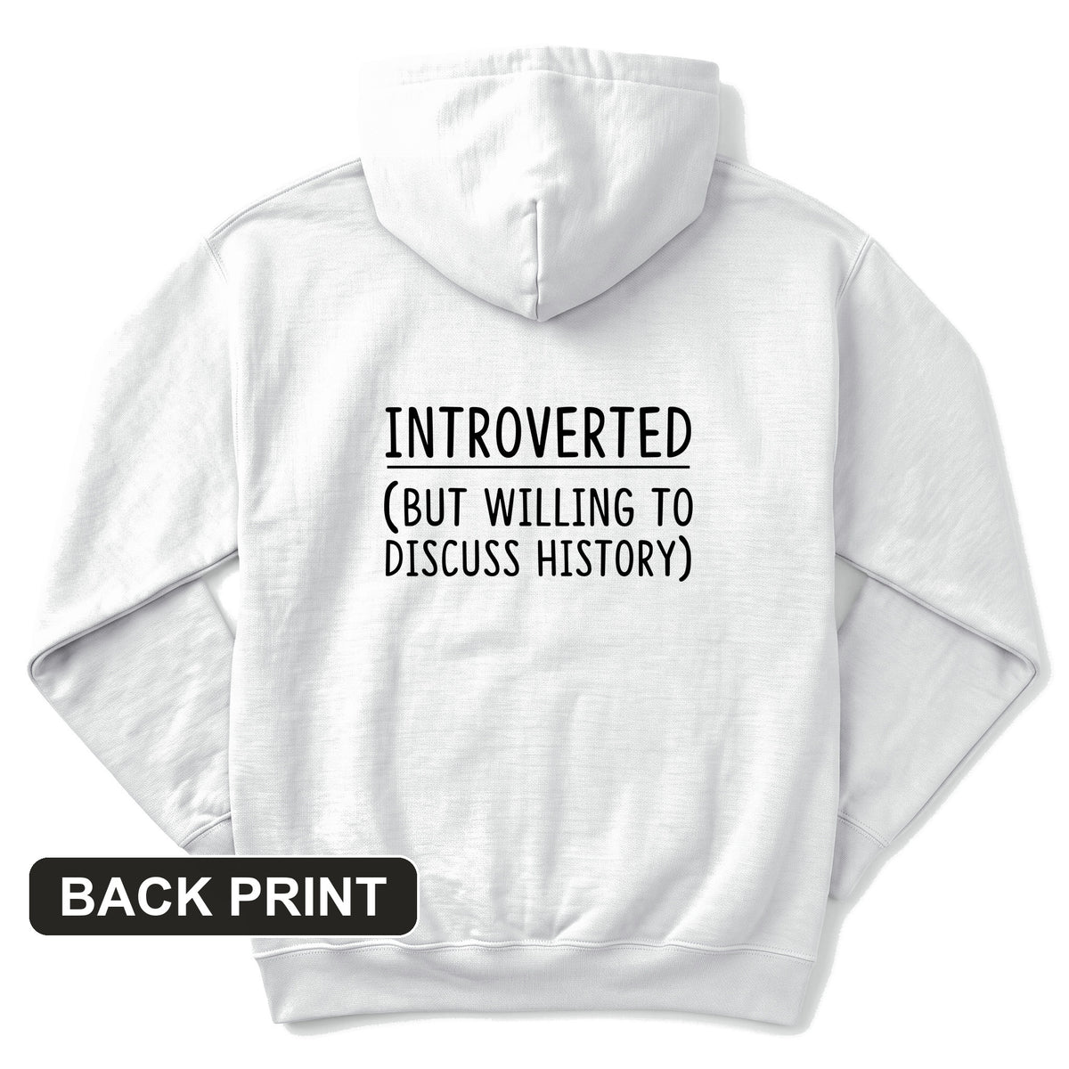 Introverted Back Print Hoodie