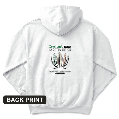 Irish-Choctaw Friendship Back Print Hoodie
