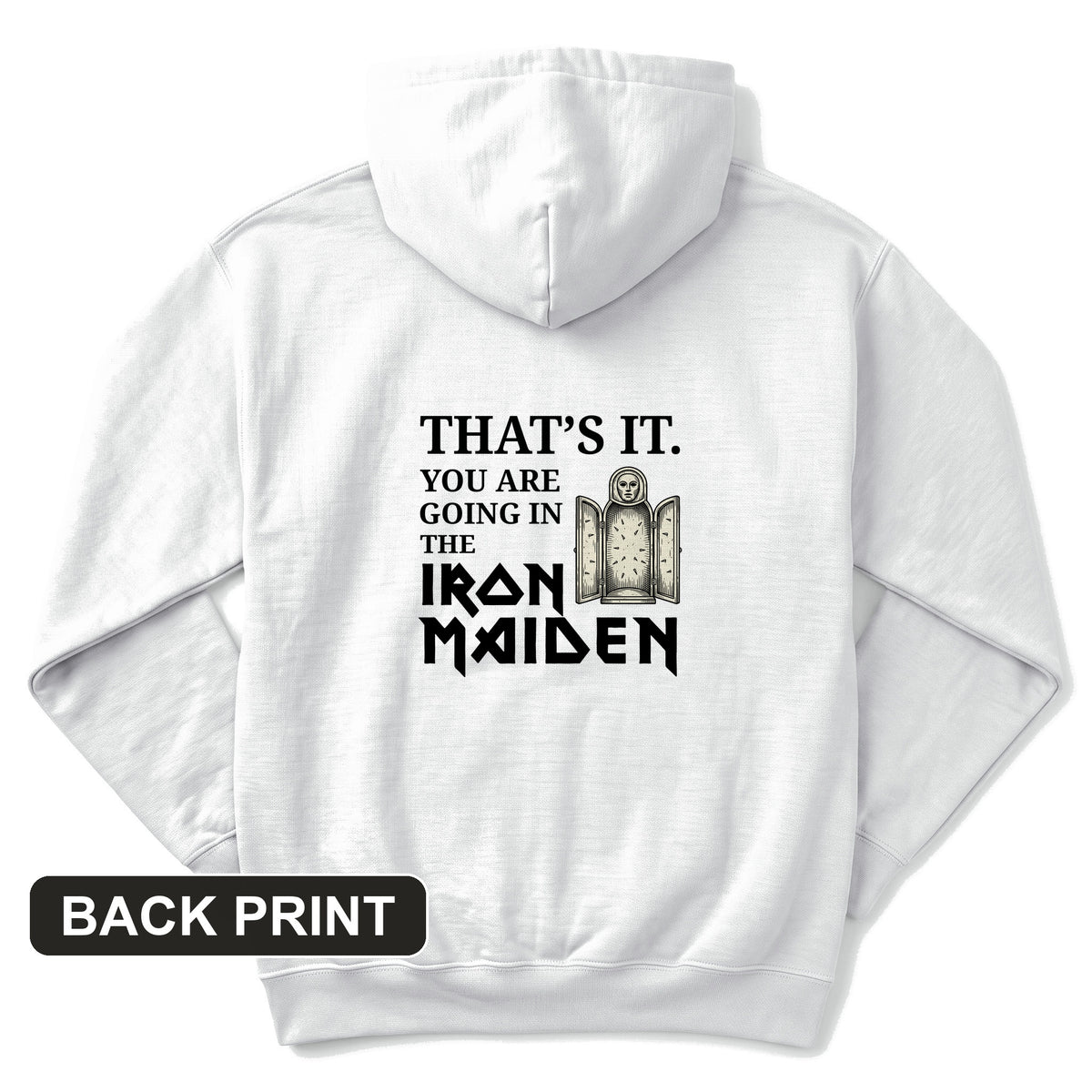 Iron Maiden Back Print Hoodie