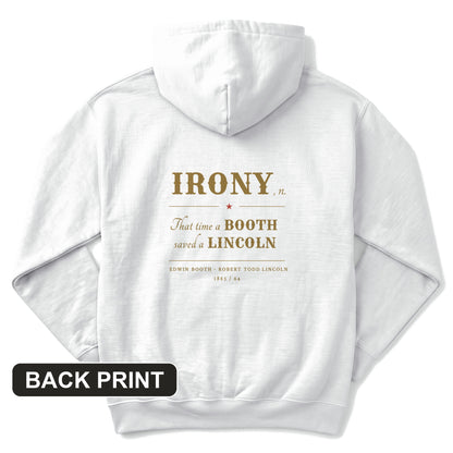 Irony Back Print Hoodie