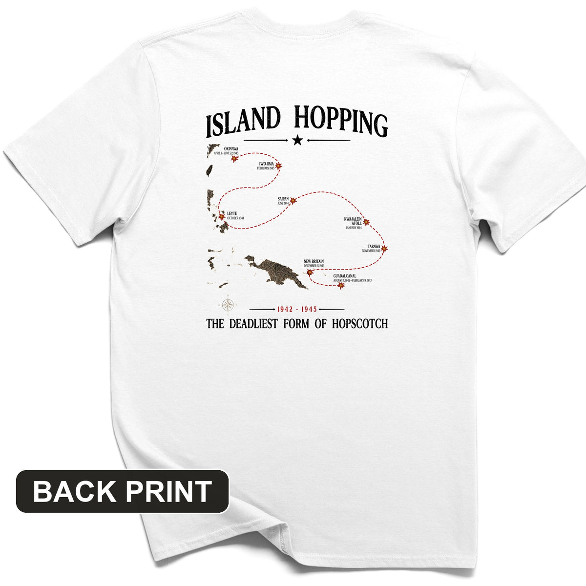 Island Hopping Back Print T-Shirt
