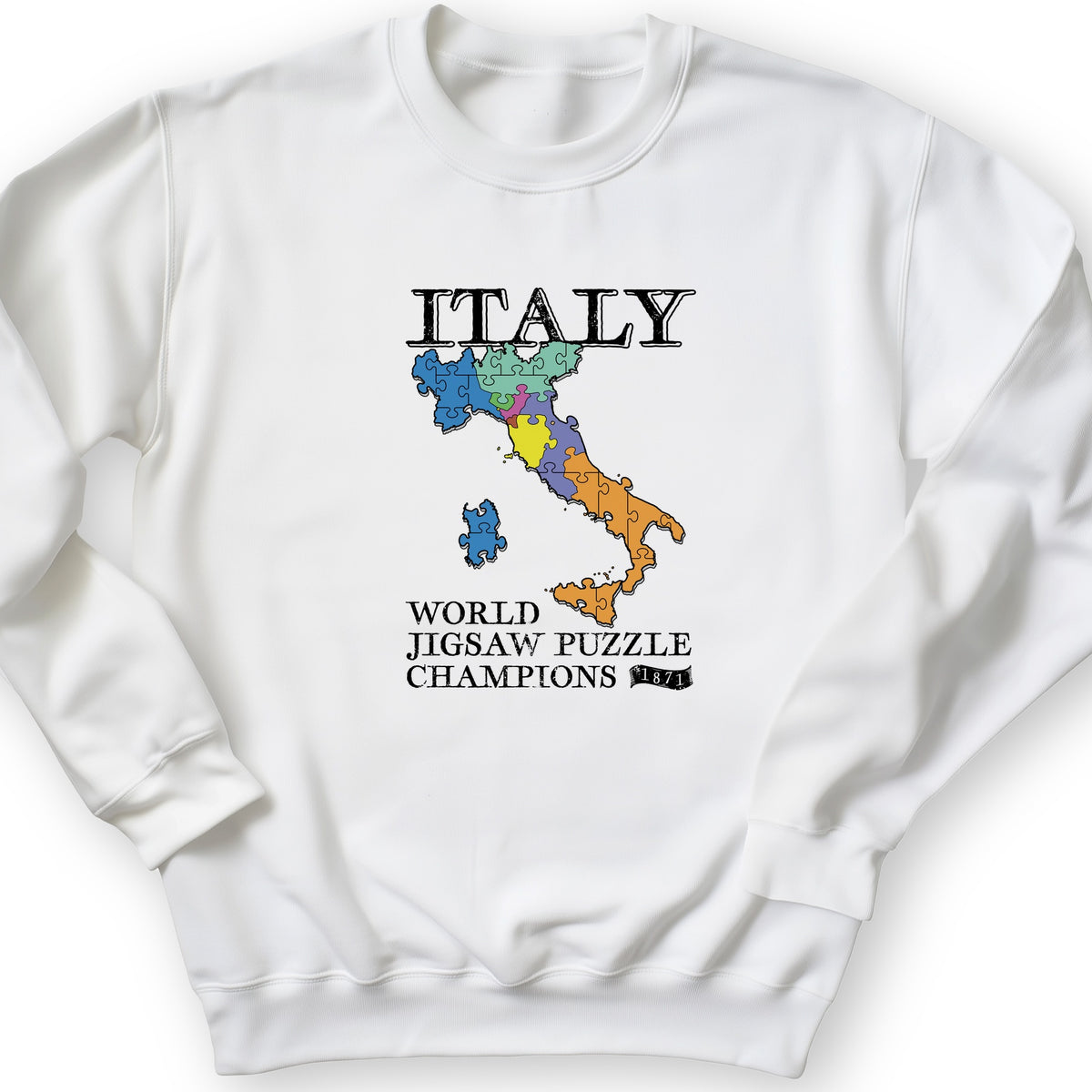 Italy Jigsaw Puzzle Crewneck