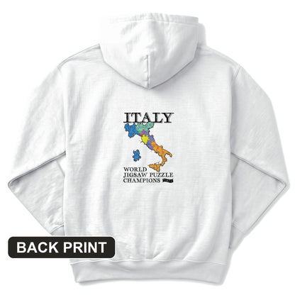 Italy Jigsaw Puzzle Back Print Hoodie