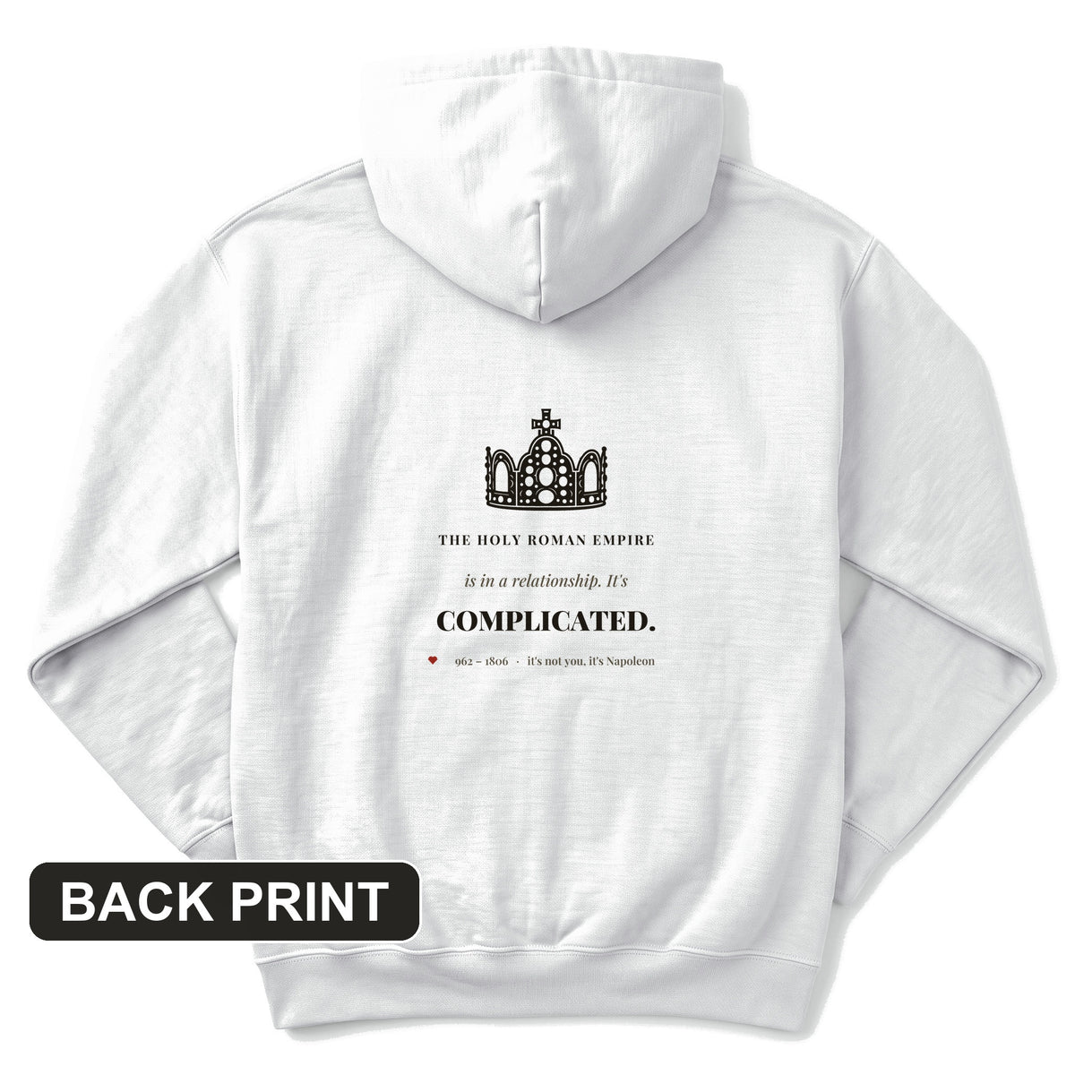Its Complicated Back Print Hoodie