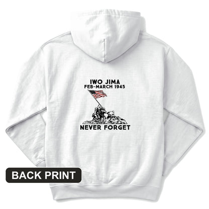 Iwo Jima Back Print Hoodie