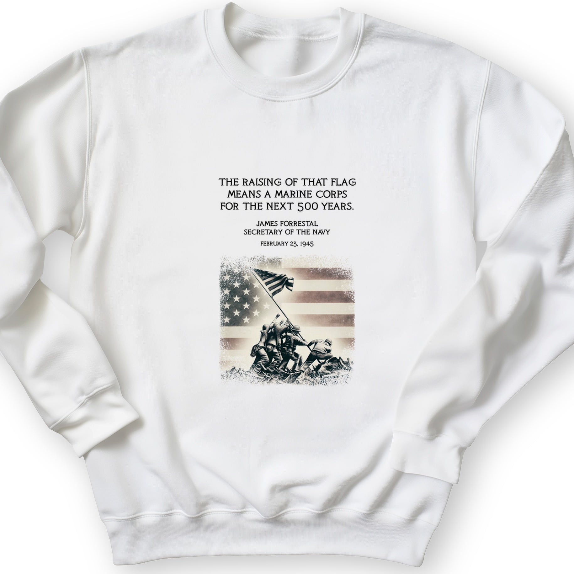 Iwo Jima Flag Crewneck