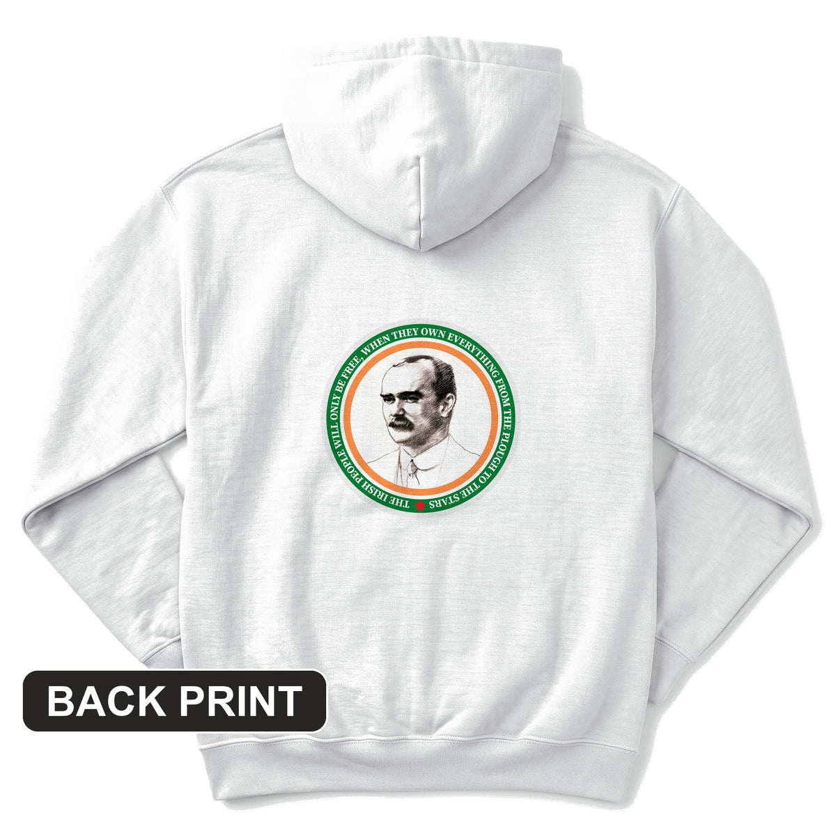 James Connolly Back Print Hoodie