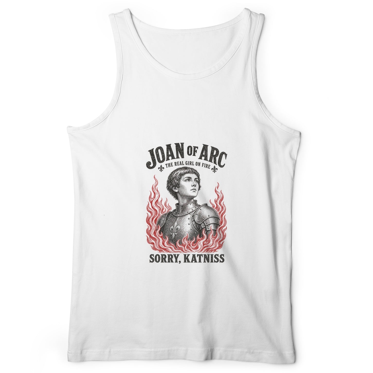 Joan of Arc Girl on Fire Tank Top