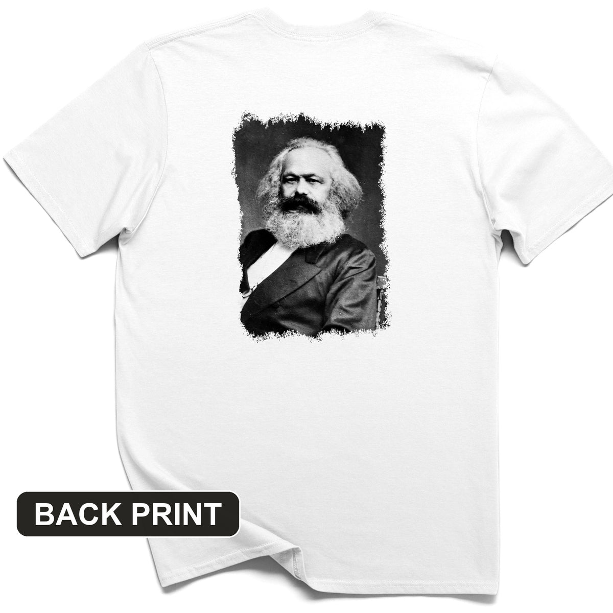Karl Marx Back Print T-Shirt