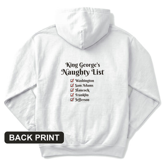 King Georges Naughty List Back Print Hoodie