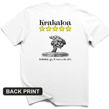 Krakatoa 5 Star Back Print T-Shirt