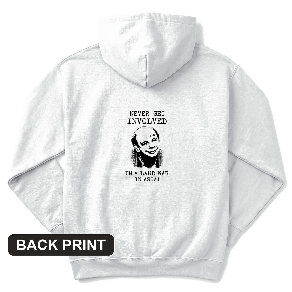 Land War In Asia Back Print Hoodie